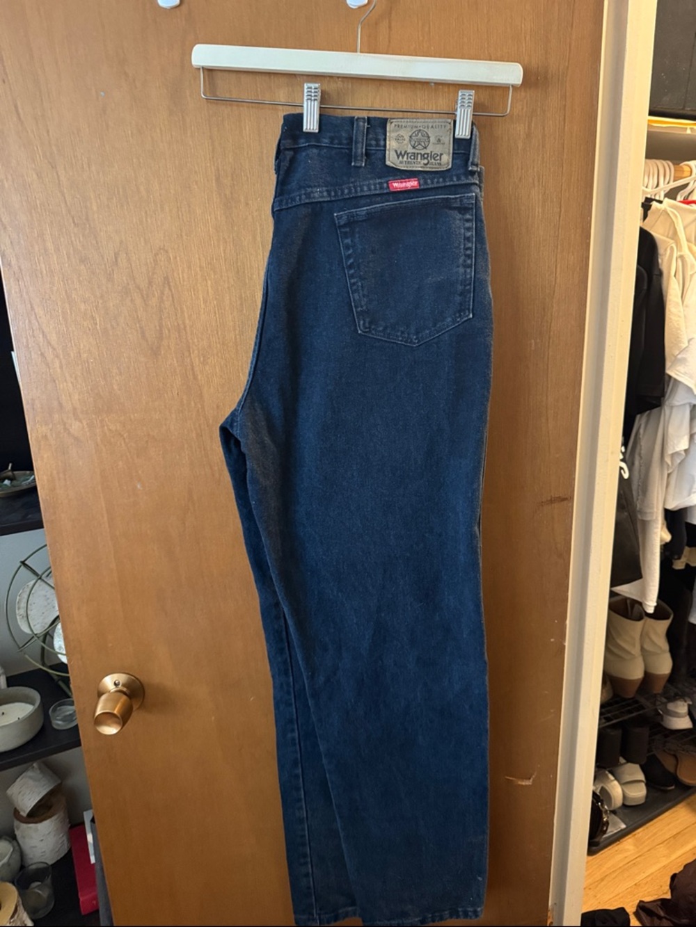 Wrangler Navy Blue Relaxed Fit Jean- never worn